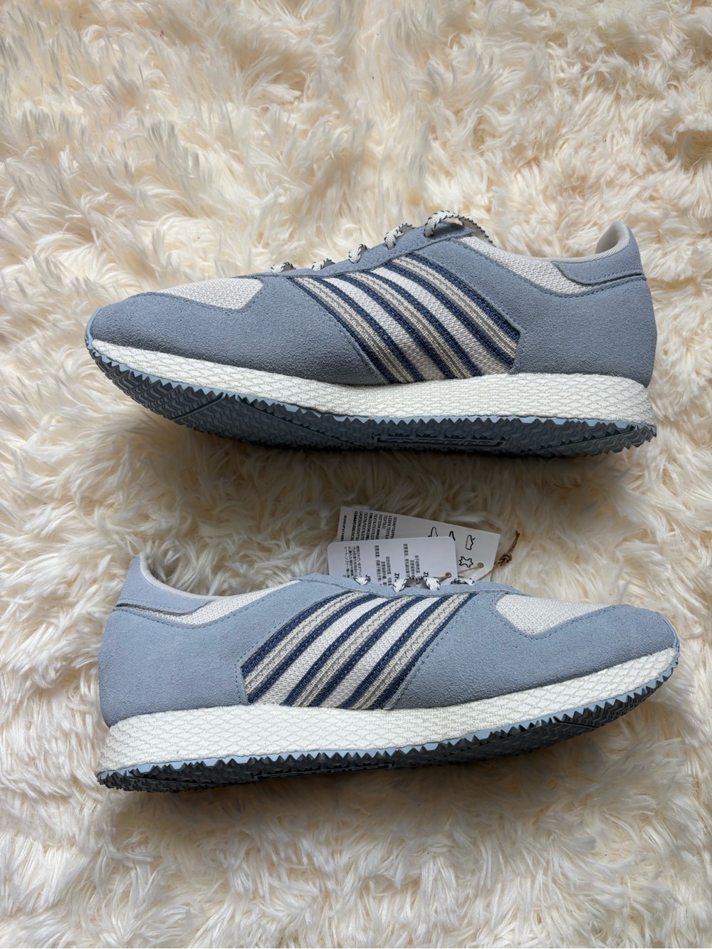 adidas Atlanta W Suede Sneakers Grey Blue Womens Size 8.5 NWT